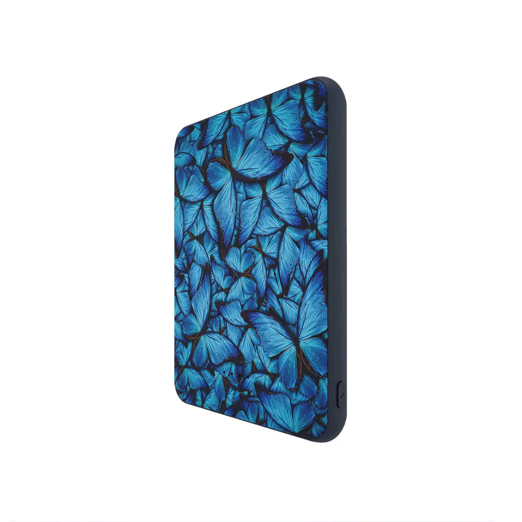 POWERBANK 5000mah - FARFALLE BLU JUST IN CASE