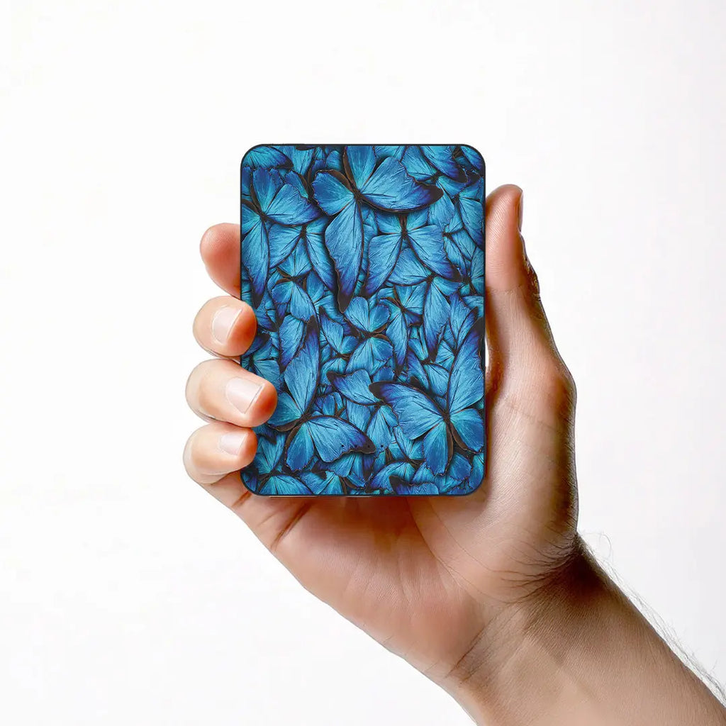 POWERBANK 5000mah - FARFALLE BLU JUST IN CASE