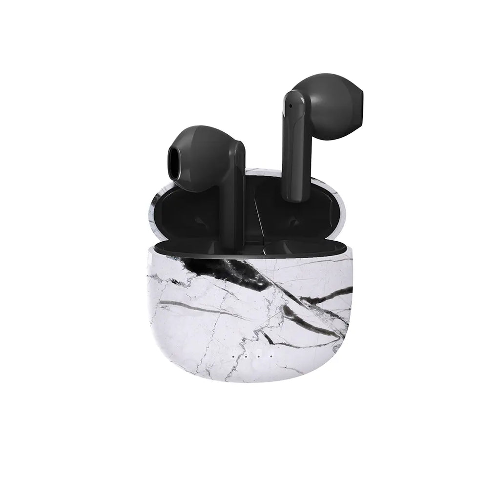 CUFFIE BLUETOOTH - WHITE MARBLE JUST IN CASE