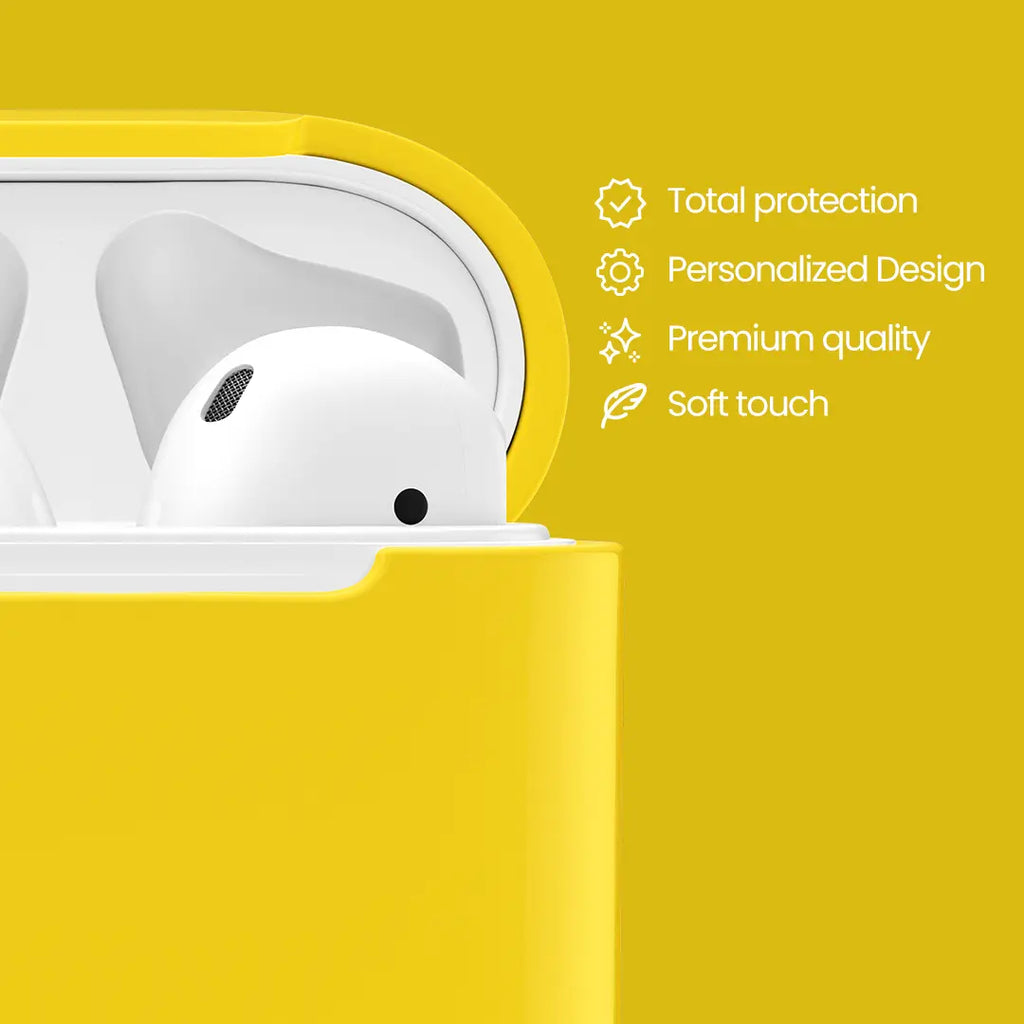 EARPHONES COVER - YELLOW JUST IN CASE