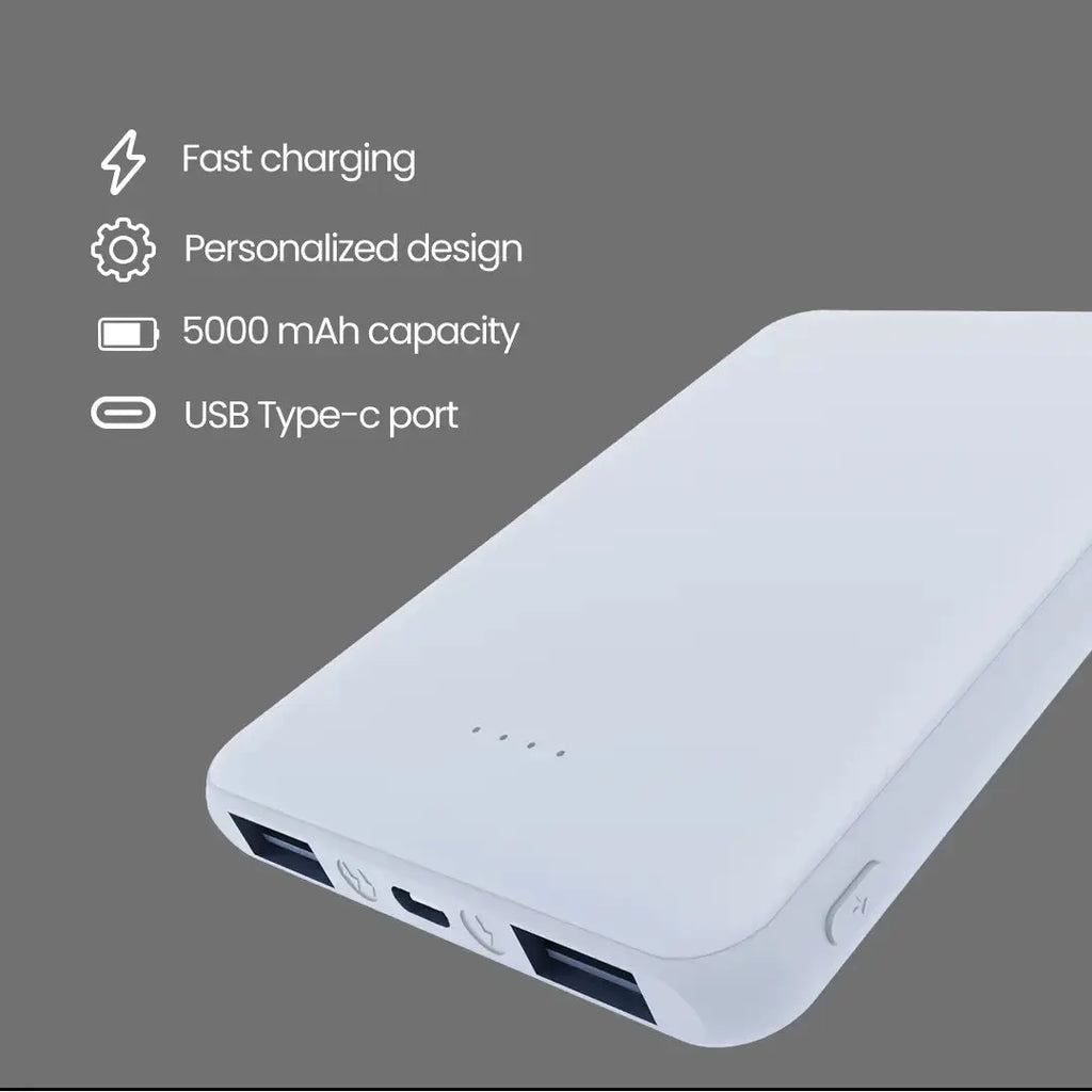 POWERBANK 5000mah - WHITE Just in Case