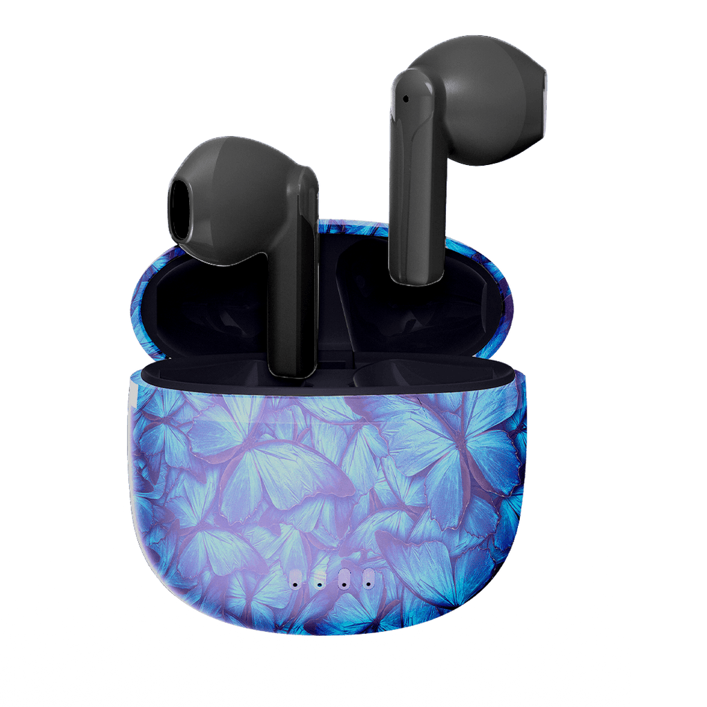 CUFFIE BLUETOOTH - FARFALLE BLU - Just in Case