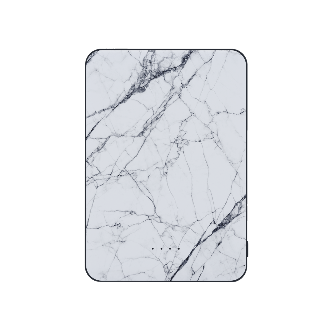 POWERBANK 5000 mah - WHITE MARBLE