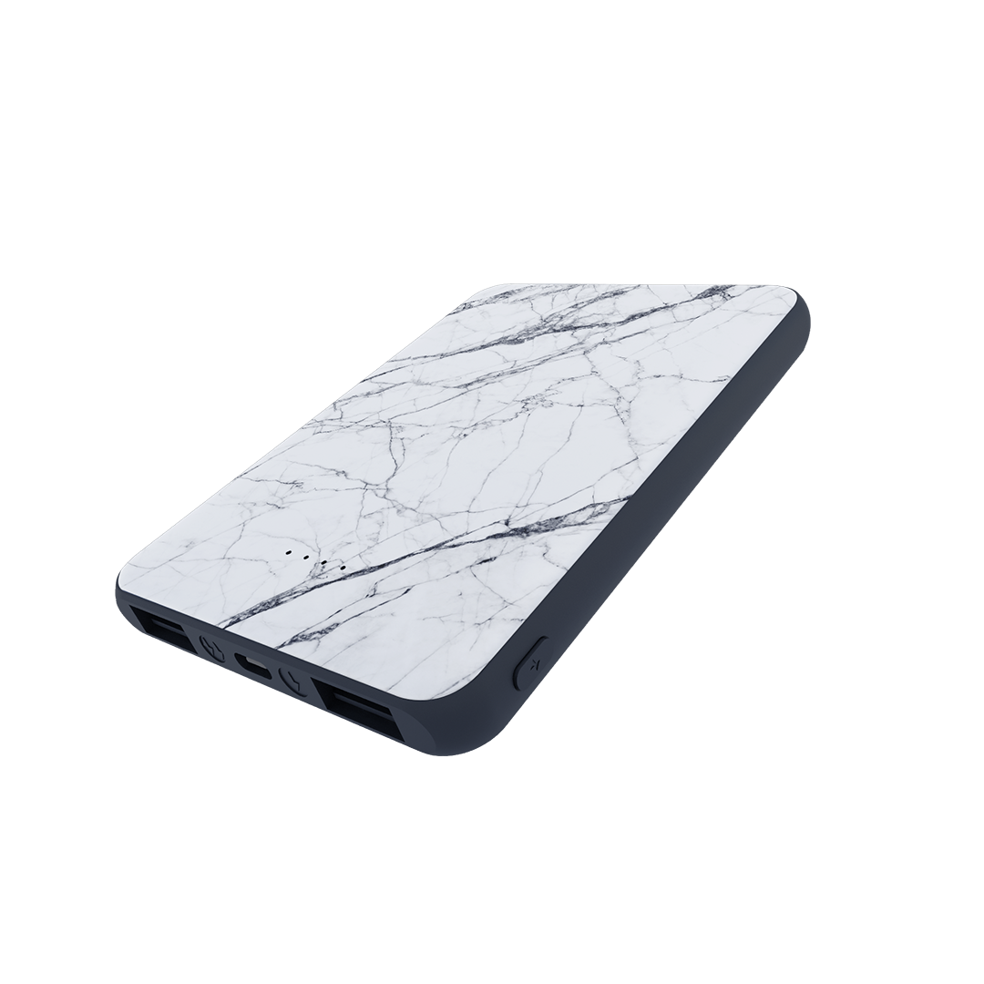 POWERBANK 5000 mah - WHITE MARBLE