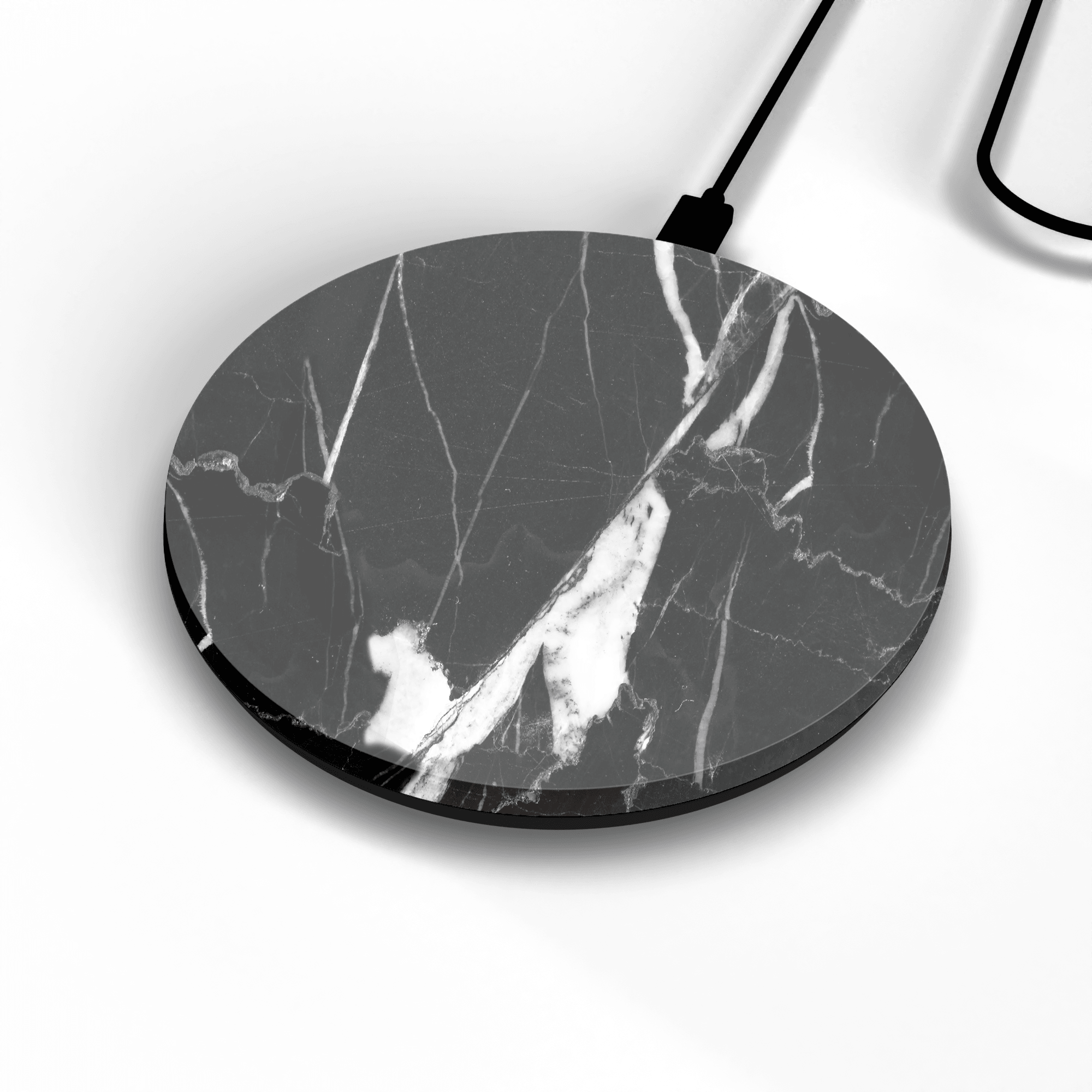 WIRELESS CHARGER - BLACK MARBLE - Just in Case