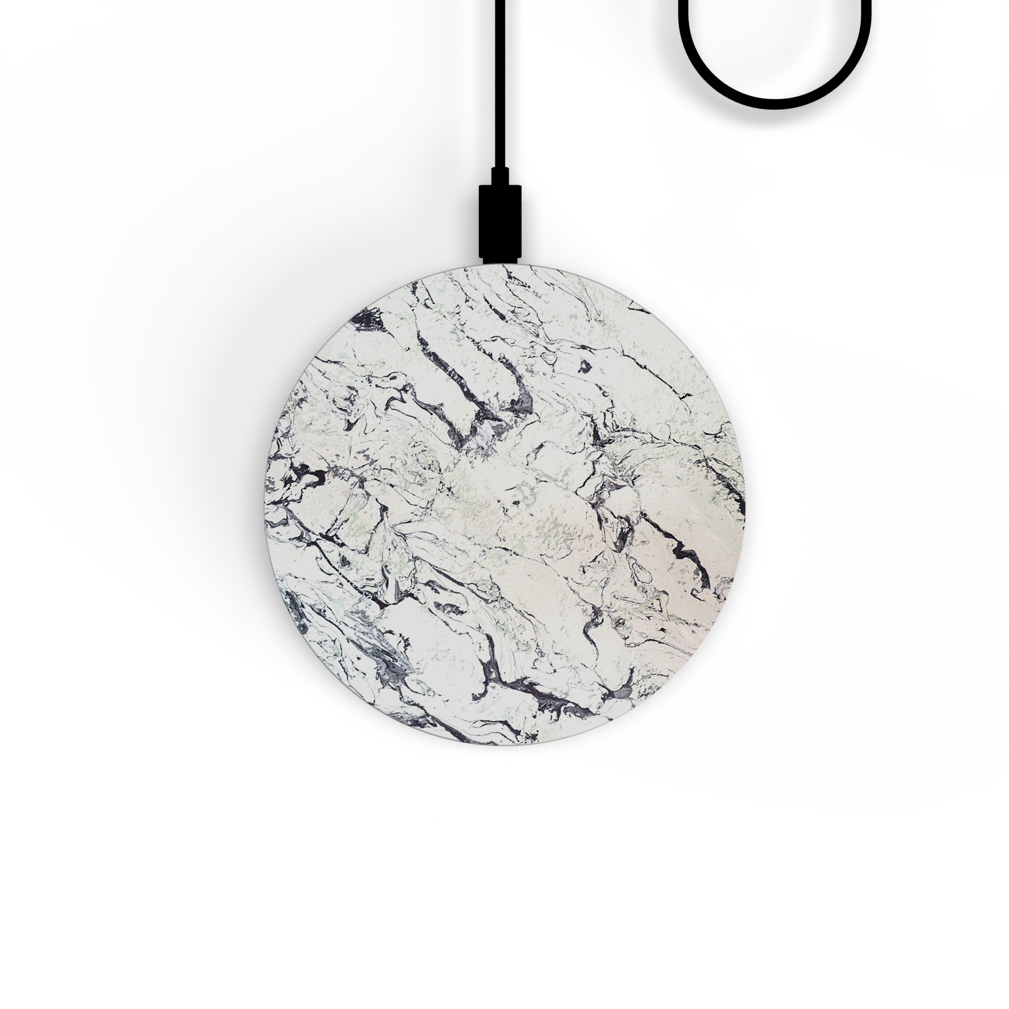 WIRELESS CHARGER - WHITE MARBLE