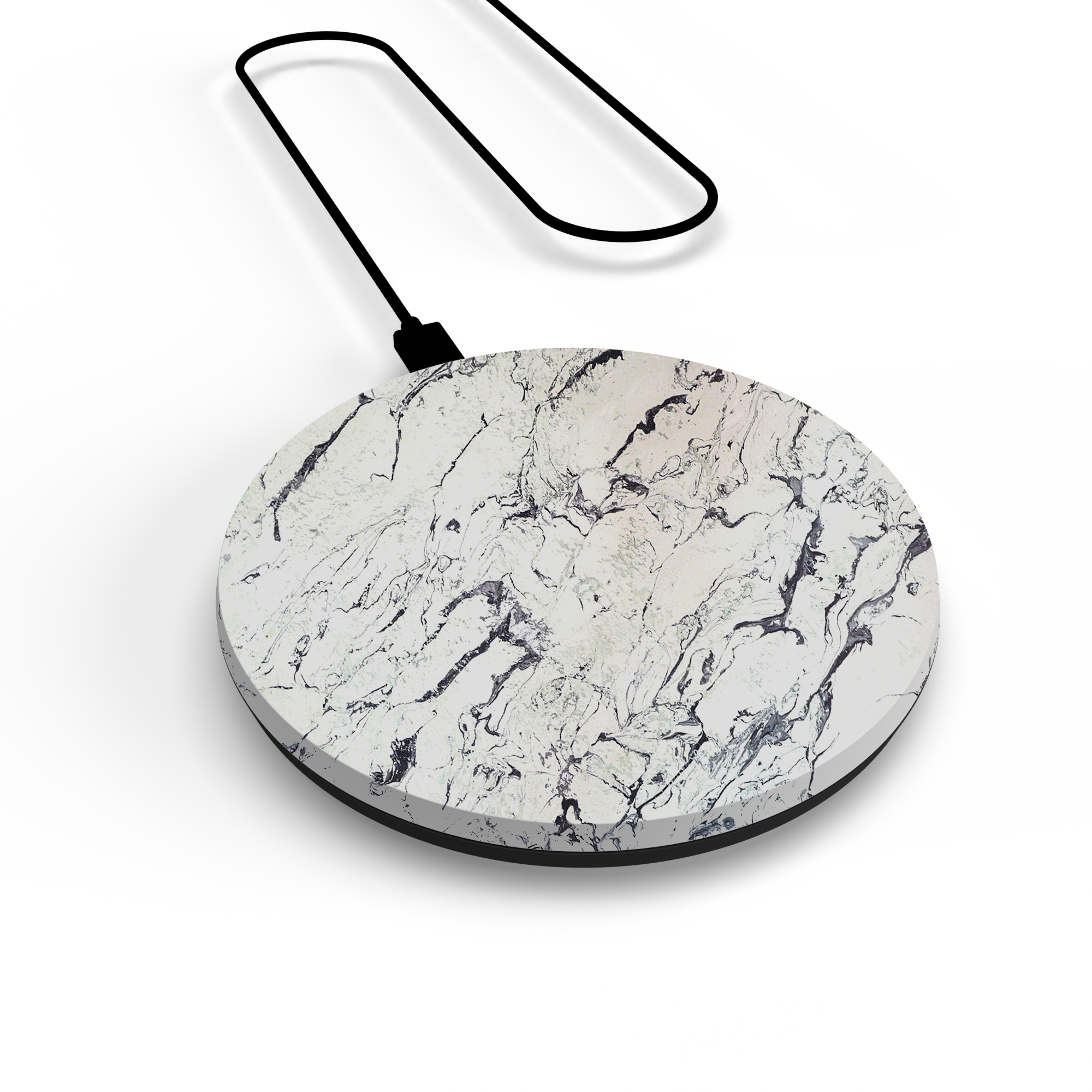 WIRELESS CHARGER - WHITE MARBLE